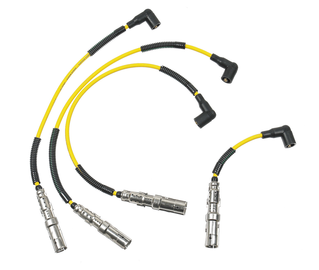 5152 Accel Spark Plug Wire Set - 7mm - SuperStock 5000 Series - Spiral Core - Factory Style Steel Boot - Yellow