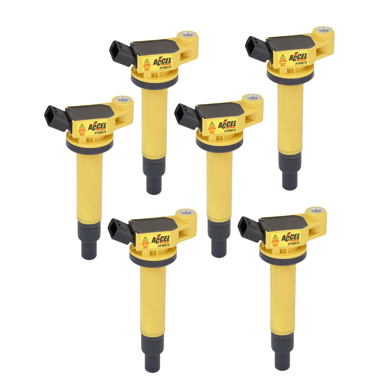140074-6 Accel Ignition Coil - SuperCoil - Toyota 3.0L - V6 - 6-Pack