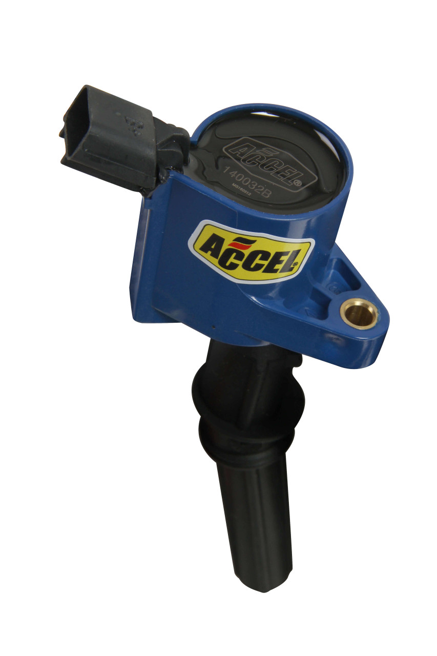140032B Accel Ignition Coil - SuperCoil - Ford 2 valve modular engine - 4.6/5.4/6.8L - Blue