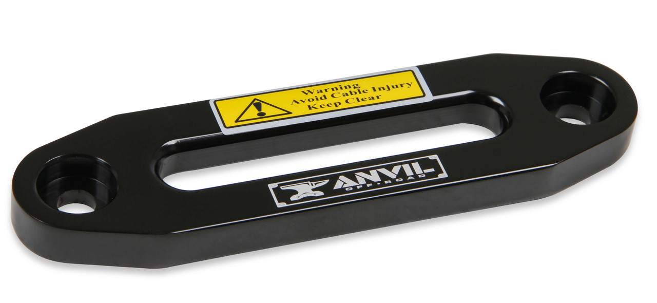 1072AOR Anvil Aluminum Fairlead - Fits Anvil 4,500 lbs. winches - Black w/ Anvil Logo.