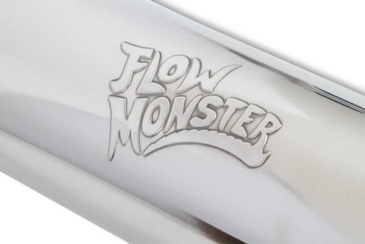 14419-FM FLOWMONSTER Stainless Muffler- 3" CENTER IN/3" CENTER OUT