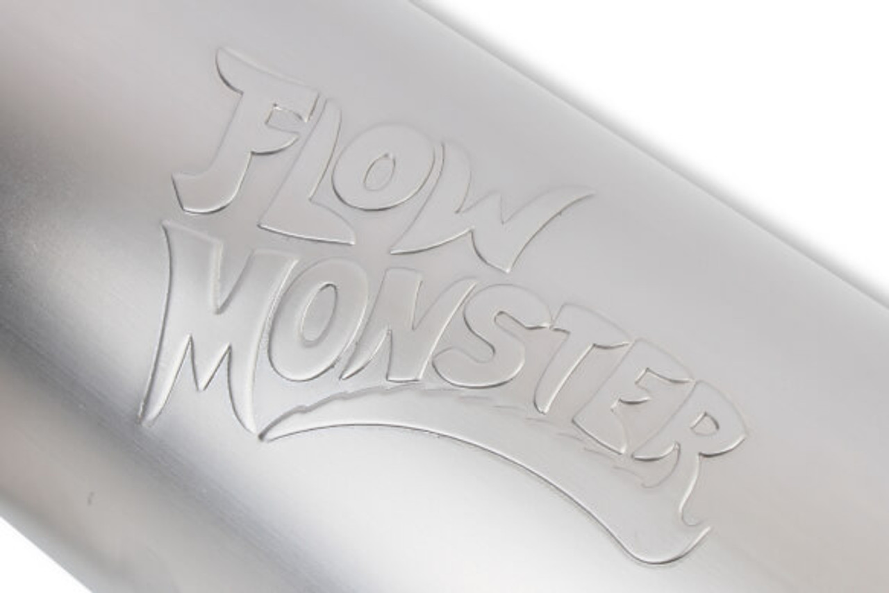 10416-FM FLOWMONSTER Stainless Muffler- 2.5" CENTER IN/2.5" CENTER OUT