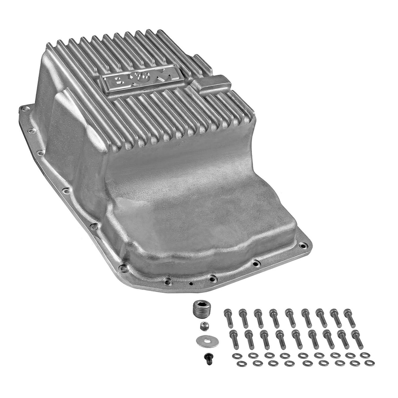 70392 B&M Hi-Tek Deep Transmission Pan -  Aluminum 07-20 Silverado 6L80E