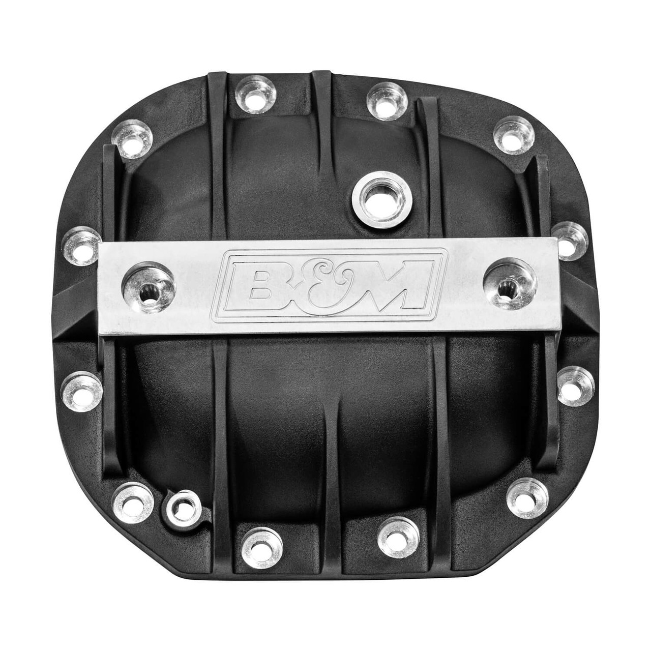 41296 B&M Hi-Tek Aluminum Differential Cover for Ford Super 8.8 - Black