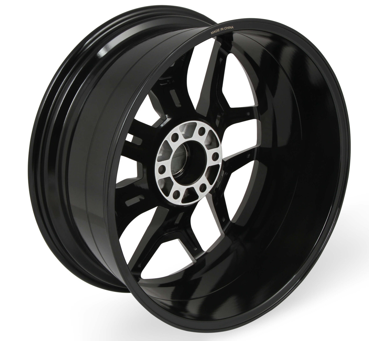 CS45-395512-B Carroll Shelby Wheels 22x9.5in 6 x 135 12mm Offset Gloss Black