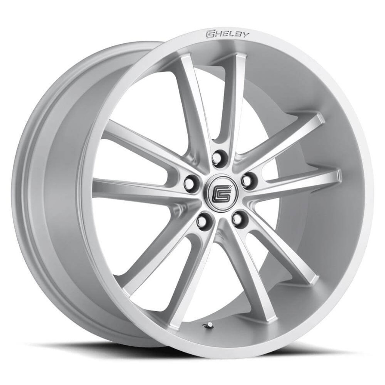 CS2-295430-S Carroll Shelby Wheels 20 x 9 in. - 5 x 114.3 - 30mm Offset - Silver