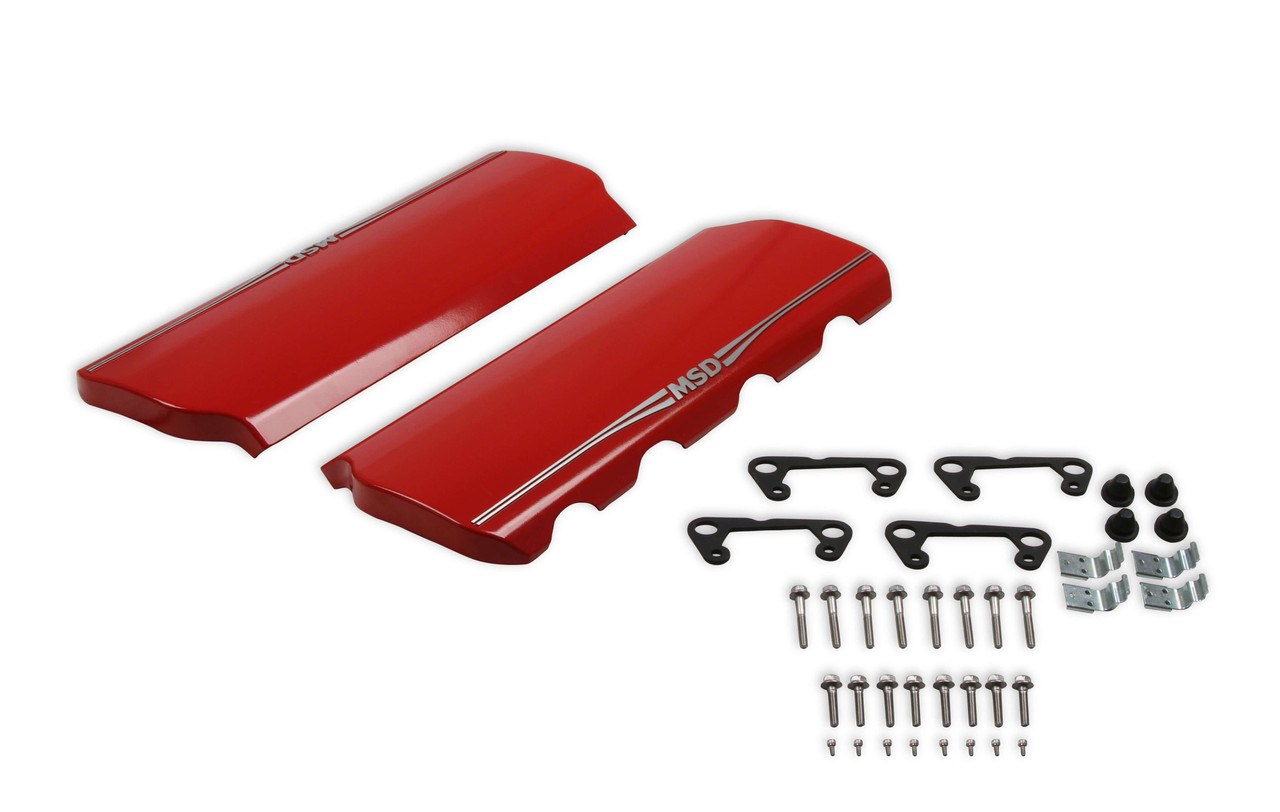 29701 MSD Atomic LS Coil Covers - GM LS1/LS6 - Red Finish