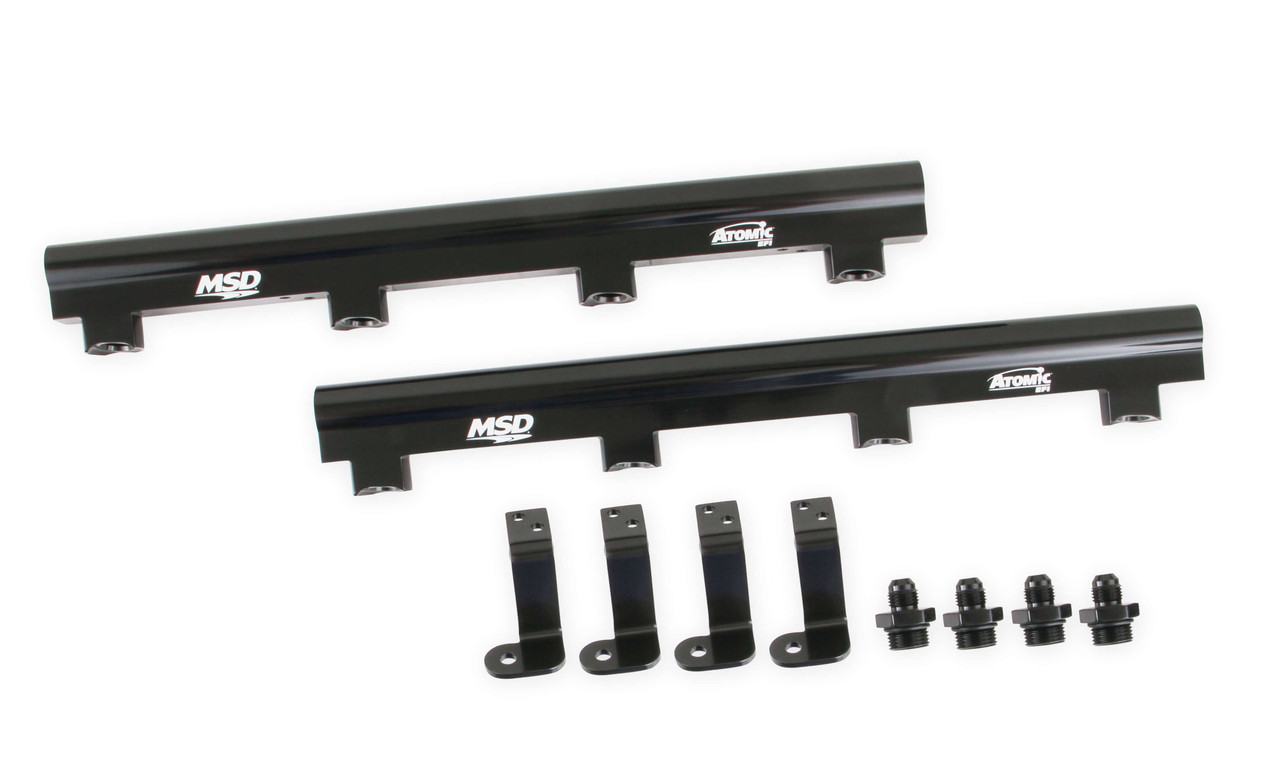 2722 MSD Atomic EFI Billet Fuel Rails for LS7 Atomic AirForce Intake