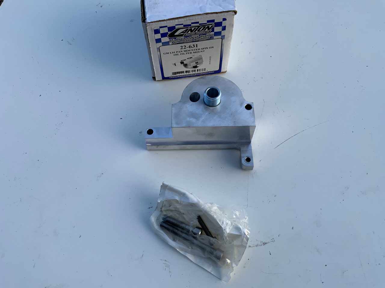 22-631 - Canton Racing Oil Filter Mounts LS1 Spin on oil filter