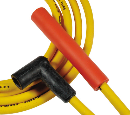 4076 Accel Spark Plug Wire Set - Super Stock Graphite Core 8mm - Toyota L4 - Yellow