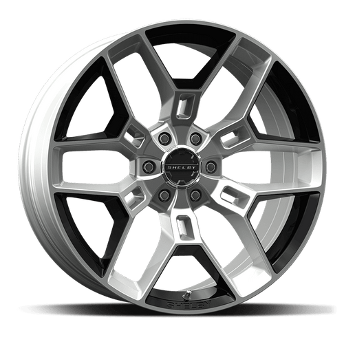CS45-295512-CP Carroll Shelby Wheels 20x9in 6x135 12mm Offset Chrome w/Black