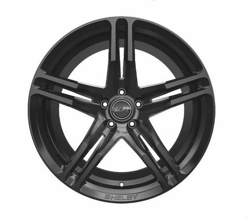 CS14-215455-B Carroll Shelby Wheels 20 x 11 in 5 x 114.3 50mm Offset Gloss Black