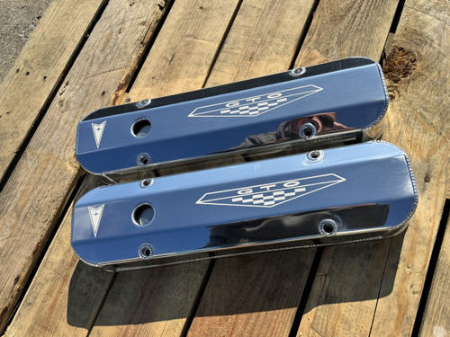 Pontiac GTO Polished Aluminum Fabricated Valve Covers