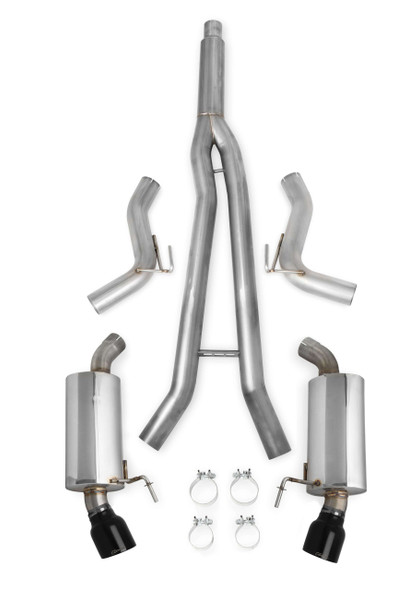 70503313-RHKR Hooker BlackHeart Cat-Back Exhaust 15-21 Mustang Ecoboost 2.3L L4