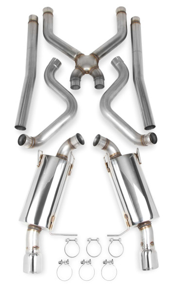 70503301-RHKR Hooker BlackHeart Cat-Back Exhaust System 15-17 Mustang GT 5.0L V8