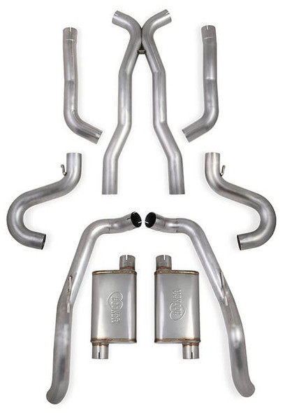 70501353-RHKR Hooker BlackHeart 2.5" Exhaust System 1968-1972 GM A-Body 2-Door*