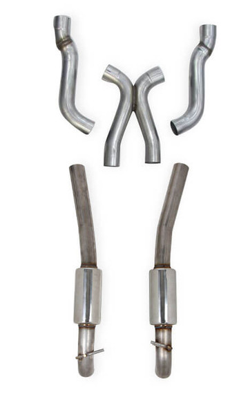 705013138RHKR Hooker BlackHeart Engine Swap 3" Turn Down Exhaust 1994-04 Mustang