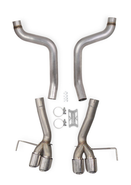 70401327-RHKR Hooker BlackHeart 3" Axle-Back Exhaust 2015-2019 C7 Corvette Z06