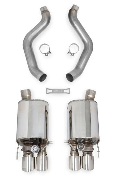 70401324-RHKR Hooker BlackHeart 3" Axle-Back Exhaust 2009-2013 C6 Corvette