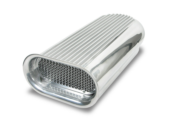 7221 Weiand Hood Vent Air Scoop 2x4 Polished