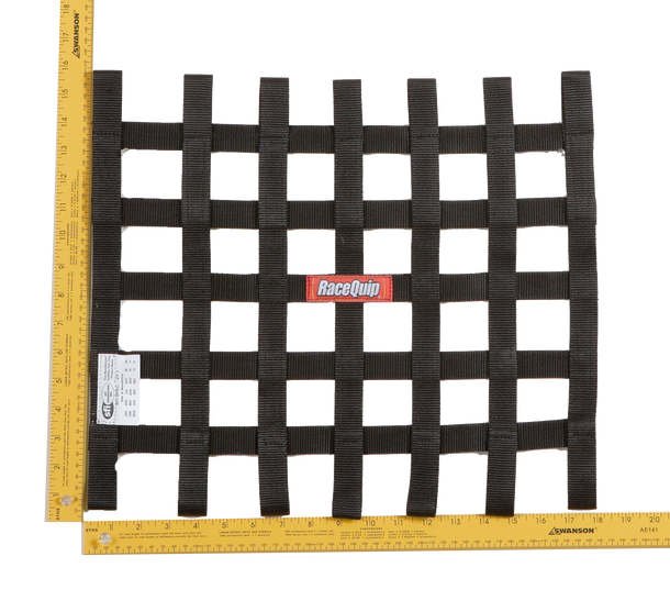 726001RQP Racequip  15 X 18 SFI RIBBON NET  BLACK
