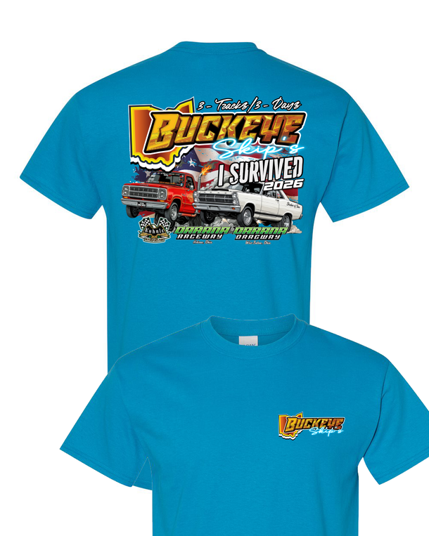 2026 Buckeye Skips "I SURVIVED" Event T-Shirt