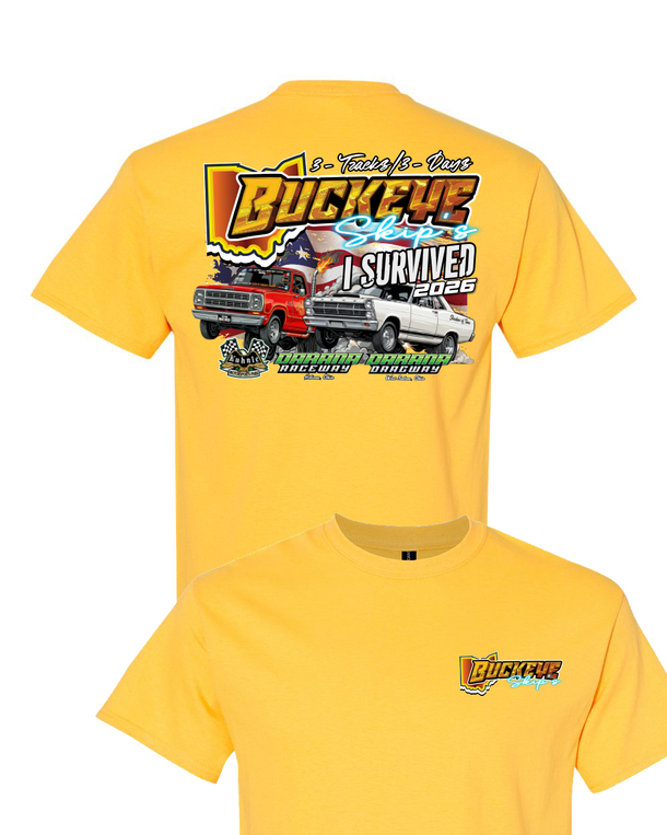 2026 Buckeye Skips "I SURVIVED" Event T-Shirt