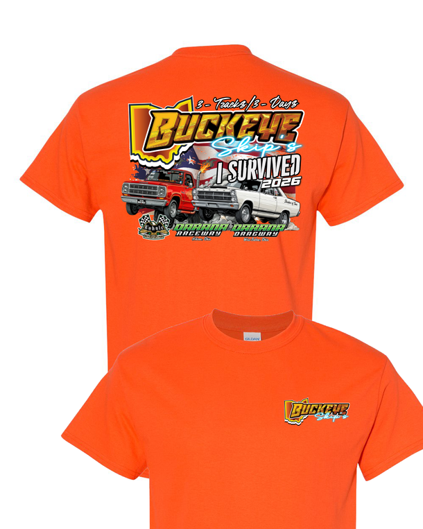 2026 Buckeye Skips "I SURVIVED" Event T-Shirt