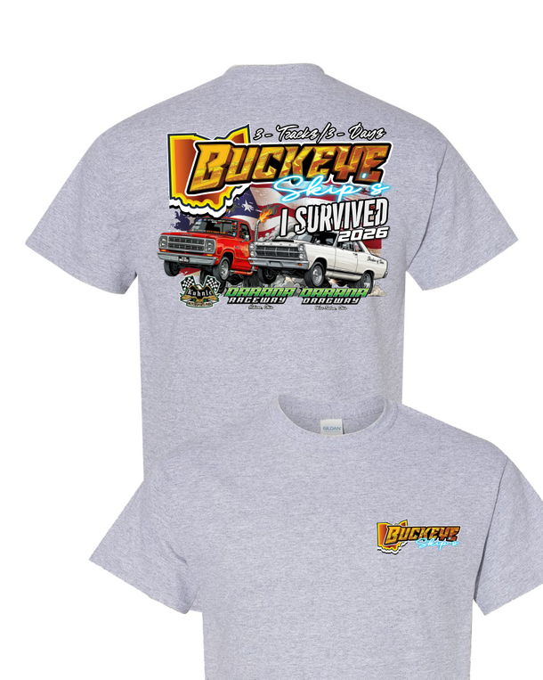 2026 Buckeye Skips "I SURVIVED" Event T-Shirt