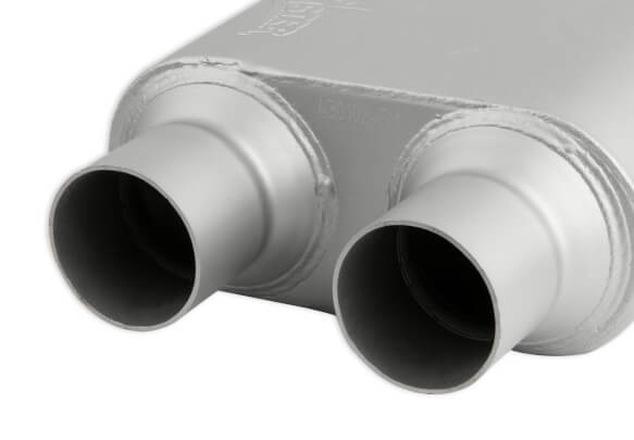 430102-FM FLOWMONSTER 3" CENTER INLET / 2.5" DUAL OUTLET 1 Chamber Muffler