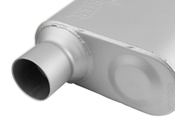 42543-FM FLOWMONSTER 2.5" OFFSET INLET / 2.5" OFFSET OUTLET 2 Chamber Muffler
