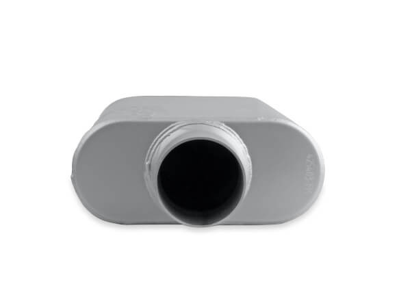 425403-FM FLOWMONSTER 2.5" DUAL INLET / 3" CENTER OUTLET 2 Chamber Muffler