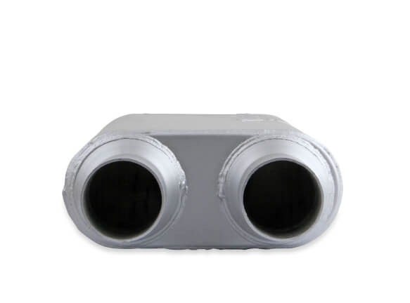 425403-FM FLOWMONSTER 2.5" DUAL INLET / 3" CENTER OUTLET 2 Chamber Muffler