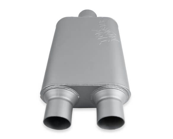 425403-FM FLOWMONSTER 2.5" DUAL INLET / 3" CENTER OUTLET 2 Chamber Muffler