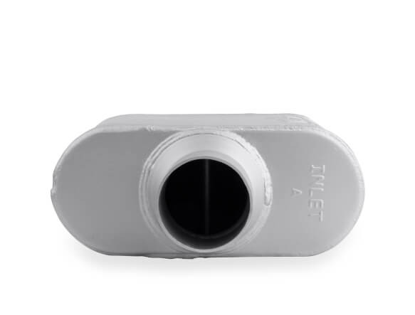 42510-FM FLOWMONSTER 2.5" CENTER INLET / 2.5" CENTER OUTLET 1 Chamber Muffler