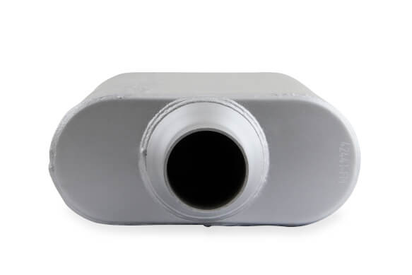 42441-FM FLOWMONSTER 2.25" OFFSET INLET / 2.25" CENTER OUTLET 2 Chamber Muffler
