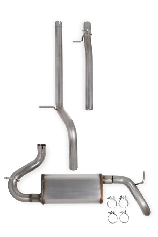 70505401-RHKR Hooker BlackHeart Cat-Back Exhaust System 2007-18 Jeep Wrangler JK