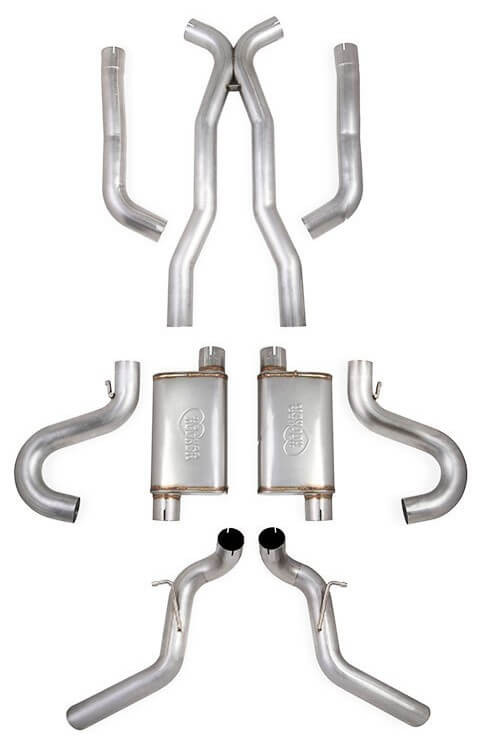 70501362-RHKR Hooker BlackHeart 3" LS-Swap Exhaust System 1968-1972 GM A-Body