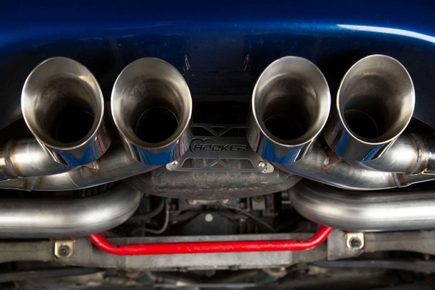 70401343-RHKR Hooker BlackHeart 3" Axle-Back Exhaust 1997-2004 C5 Corvette 5.7L