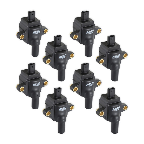828383 MSD 7.3L GODZILLA IGNITION COIL, BLACK, SET OF 8