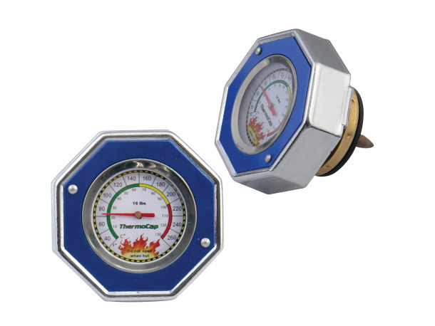 2471B Mr Gasket  DOMESTIC THERMOCAP 16 PSI-BLUE