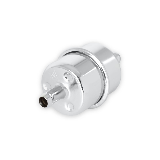 9746 Mr Gasket  Chrome 3/8 CANIST FUEL FILTER