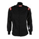 91619029RQP Racequip  CHEVRON-5 JACKET SFI-5 BLK SML