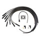 4040K Accel Spark Plug Wire Set- 8mm - Black Wire with Black Straight Boots