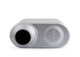 42441-FM FLOWMONSTER 2.25" OFFSET INLET / 2.25" CENTER OUTLET 2 Chamber Muffler
