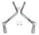 70401310-RHKR Hooker BlackHeart 2.5" Axle-Back Exhaust 2010-2013 Camaro V6 3.6L