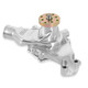 9208P Weiand SBC Small Block Chevy Polished Aluminum Engine Water Pump short