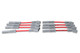 33829 MSD Wire Set, Super Conductor 8.5MM GM LS/LT Red