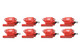 82878 MSD Ignition Coil - Pro Power Series - GM LS2/LS7 Engines - Red - 8-Pack
