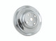 4967 Mr Gasket  Chrome W/P PULLEY-DBL GRV